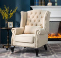 Luxury Tufted Wingback Armchair