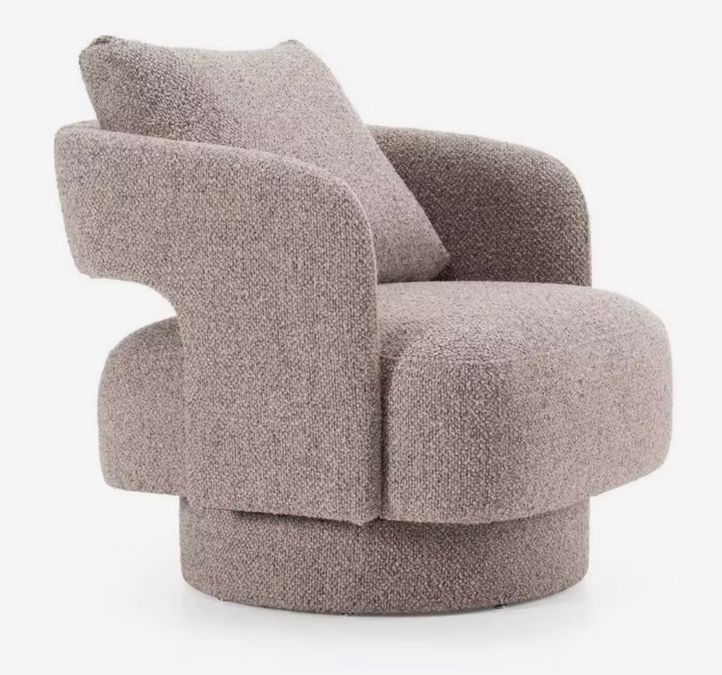 Luxury Swivel Barrel Accent Chair