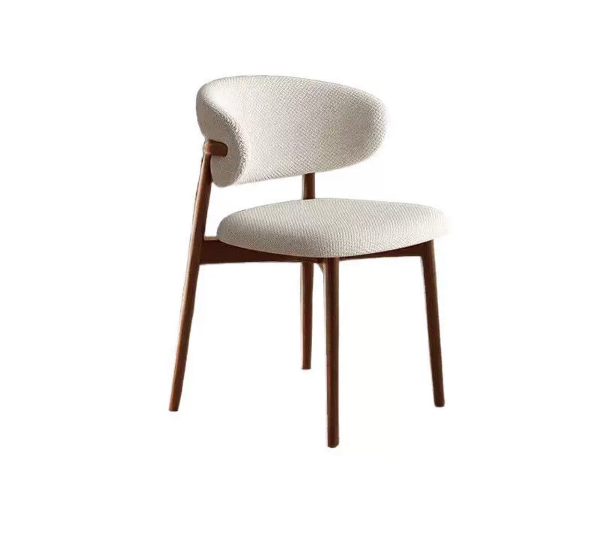 Luna Curved Upholstered Dining Chair