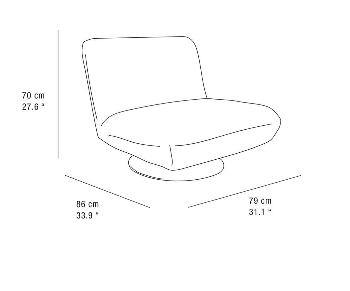 Luxury Swivel Lounge Chair – Multiple Colours