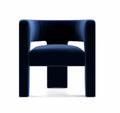 Luxury Curved Upholstered Accent Chair