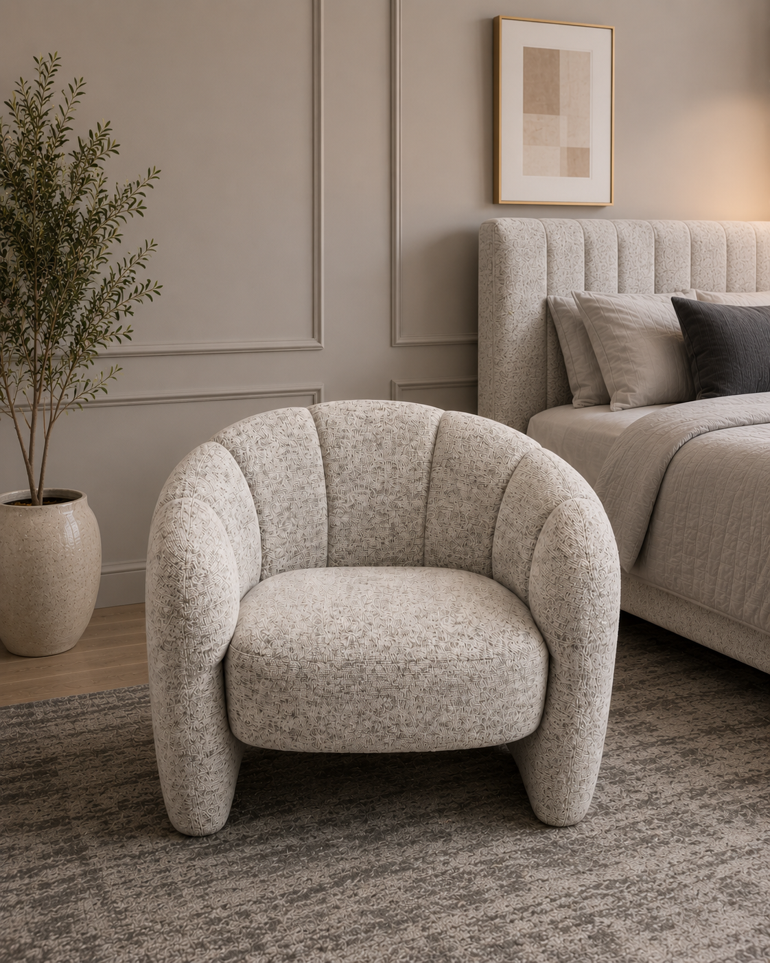 Luna Textured Accent Chair