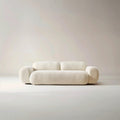 Luna Curved Bouclé Sofa